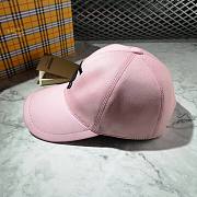 BURBERRY | Pink Hat With Logo - 4