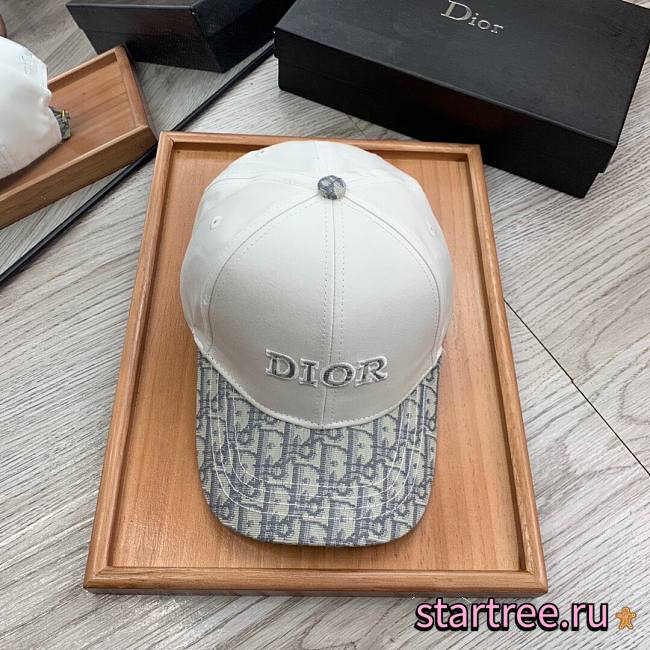 DIOR | White/ Oblique Hat - 1