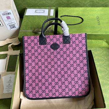 GUCCI | Children's GG Pink Tote Bag - 550763 - 33.5x31.5x7.5cm