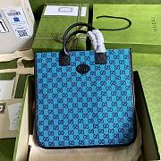 GUCCI | Children's GG Blue Tote Bag - 550763 - 33.5x31.5x7.5cm - 1