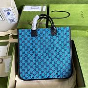 GUCCI | Children's GG Blue Tote Bag - 550763 - 33.5x31.5x7.5cm - 5