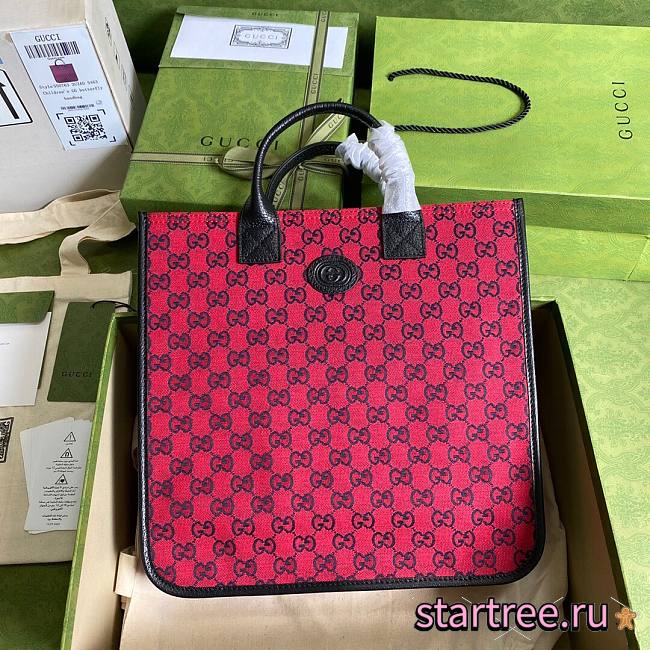 GUCCI | Children's GG Red Tote Bag - 550763 - 33.5x31.5x7.5cm - 1