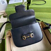 GUCCI | Horsebit 1955 Mini Black Bag - 658574 - 20.5x14x5cm - 3