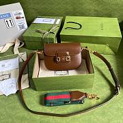 GUCCI | Horsebit 1955 Mini Brown Bag - 658574 - 20.5x14x5cm - 1