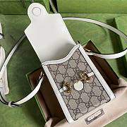 GUCCI | Horsebit 1955 Mini White Bag - 625615 - 11.5x17x4cm - 4