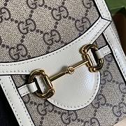 GUCCI | Horsebit 1955 Mini White Bag - 625615 - 11.5x17x4cm - 6