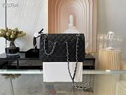 CHANEL | Classic Flap bag Caviar Silver Metal Black - A01113 - 25cm - 2