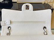 CHANEL | Small Classic Handbag Silver Metal White - A01113 - 25.5cm - 6