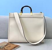FENDI | Medium Tote Bag Sunshine Shopper White - 8BH386 - 35x17x31cm  - 4