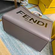 FENDI | Medium Tote Bag Sunshine Shopper Grey - 8BH386 - 35x17x31cm  - 4