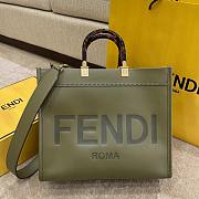 FENDI | Medium Tote Bga Sunshine Shopper Green - 8BH386 - 35x17x31cm  - 1