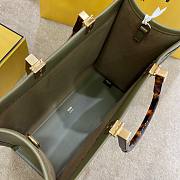 FENDI | Medium Tote Bga Sunshine Shopper Green - 8BH386 - 35x17x31cm  - 6