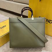 FENDI | Medium Tote Bga Sunshine Shopper Green - 8BH386 - 35x17x31cm  - 5