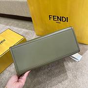 FENDI | Medium Tote Bga Sunshine Shopper Green - 8BH386 - 35x17x31cm  - 3