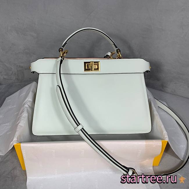 Fendi | Peekaboo ISeeU East-West White - 8BN323 - 29x19x11.5cm - 1