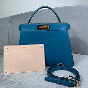 Fendi | Peekaboo ISeeU Medium Blue - 8BN321 - 33x25 x12cm - 1