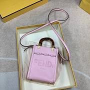 Fendi | Mini Pink Sunshine Shopper Bag - 8BS051 - 13x18x6.5cm - 5