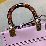 Fendi | Mini Pink Sunshine Shopper Bag - 8BS051 - 13x18x6.5cm - 6