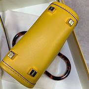 Fendi | Mini Yellow Sunshine Shopper Bag - 8BS051 - 13x18x6.5cm - 4