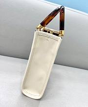 Fendi | Mini White Sunshine Shopper Bag - 8BS051 - 13x18x6cm - 6