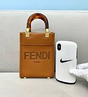 Fendi | Mini Brown Sunshine Shopper Bag - 8BS051 - 13x18x6cm - 1