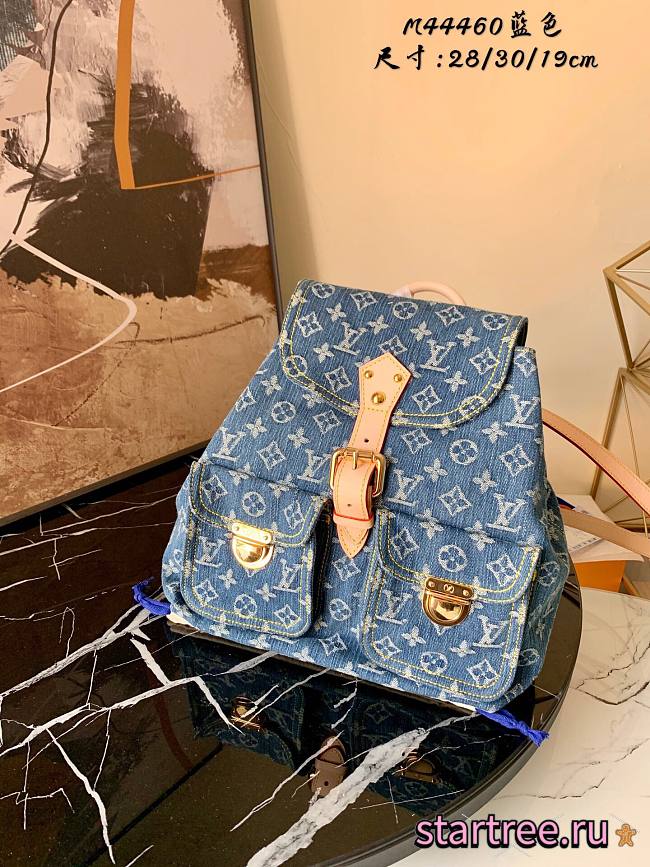 Louis Vuitton | Sac A Dos Denim Backpack - M44460 -28x30x19cm - 1