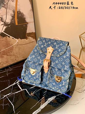 Louis Vuitton | Sac A Dos Denim Backpack - M44460 -28x30x19cm