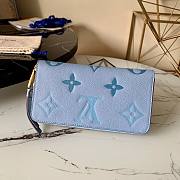 Louis Vuitton | Zippy Wallet Blue - M80403 - 19.5x10.5x2.5cm - 5