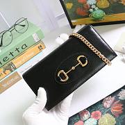 GUCCI | Horsebit 1955 Wallet With Chain Black - 621892 - 19x10x4cm - 3