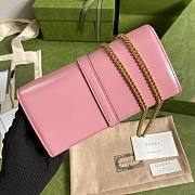 Gucci | Jackie 1961 Chain Wallet Pink - 652681 - 19x10x3.5cm - 6