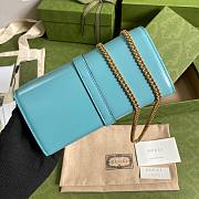 Gucci | Jackie 1961 Chain Wallet Blue - 652681 - 19x10x3.5cm - 3