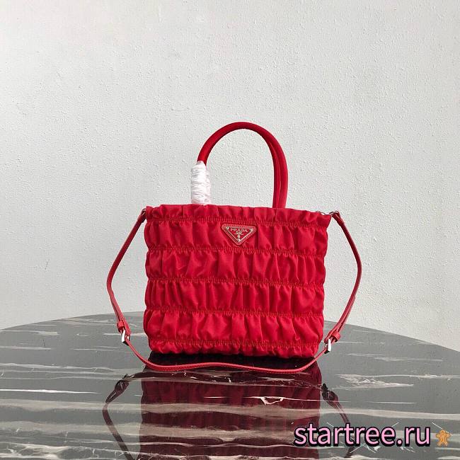 PRADA | Red Nylon Tote - 1BG321 - 30x9x23cm - 1