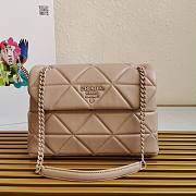 PRADA | Large Nappa Leather Spectrum Beige Bag - 1BD231 - 27x18.5x9cm - 1