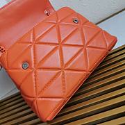 PRADA | Large Nappa Leather Spectrum Orange Bag - 1BD231 - 27x18.5x9cm - 6