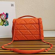 PRADA | Large Nappa Leather Spectrum Orange Bag - 1BD231 - 27x18.5x9cm - 5
