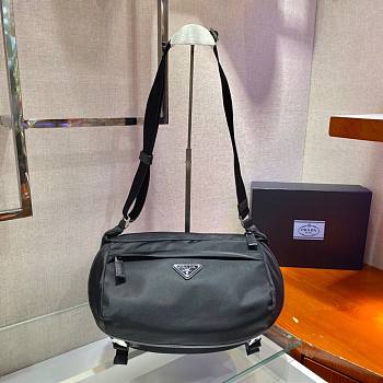 PRADA | Nylon and Saffiano Leather Bag - 2VH994 - 27x15.5x14cm