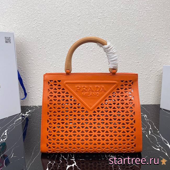 PRADA | Orange White Bag- 1BG405 - 24x37x16cm - 1