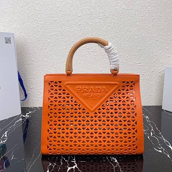 PRADA | Orange White Bag- 1BG405 - 24x37x16cm