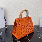 PRADA | Orange White Bag- 1BG405 - 24x37x16cm - 3