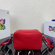 PRADA | Red D Leather Cross-Body Bag - 1BH082 - 22x15x9cm - 4