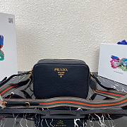 PRADA | Black D Leather Cross-Body Bag - 1BH082 - 22x15x9cm - 1