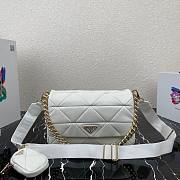 PRADA | White System nappa leather patchwork bag - 1BD291 - 28x18x7.5cm - 1