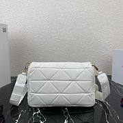 PRADA | White System nappa leather patchwork bag - 1BD291 - 28x18x7.5cm - 6