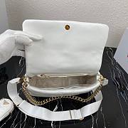 PRADA | White System nappa leather patchwork bag - 1BD291 - 28x18x7.5cm - 4