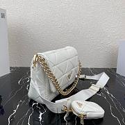 PRADA | White System nappa leather patchwork bag - 1BD291 - 28x18x7.5cm - 5