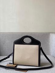 BURBERRY | Mini Black Logo Pocket Bag - 23x7x18cm - 6