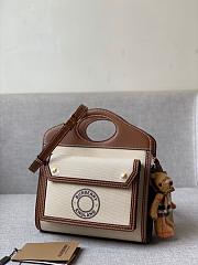 BURBERRY | Mini Brown Logo Pocket Bag - 23x7x18cm - 5