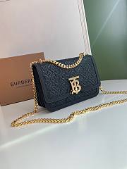 BURBERRY | Small Quilted Monogram Lambskin Bag - 21 x 6 x 16cm - 6