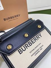 BURBERRY | Mini Black Horseferry Print Title Bag - 19 x 5 x 15cm - 2