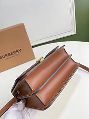 BURBERRY | Small Two-tone Canvas and Leather TB Bag - 21 x 16 x 6cm - 3